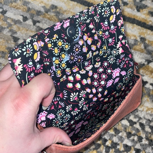 Vera Bradley Salmon and Burgundy Corduroy Women's Bag Set - Picture 4 of 10